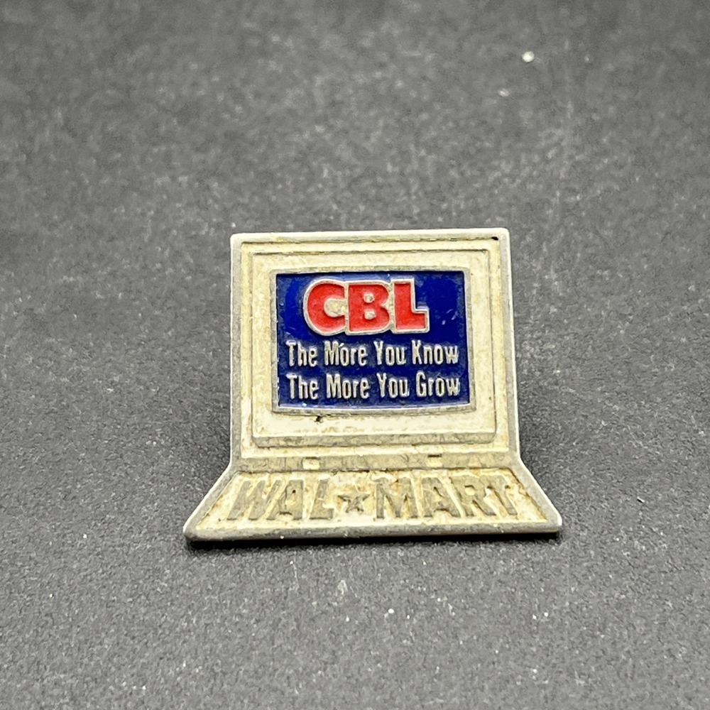 Walmart CBL Computer The More You Know The More You Grow Lapel Hat Pin